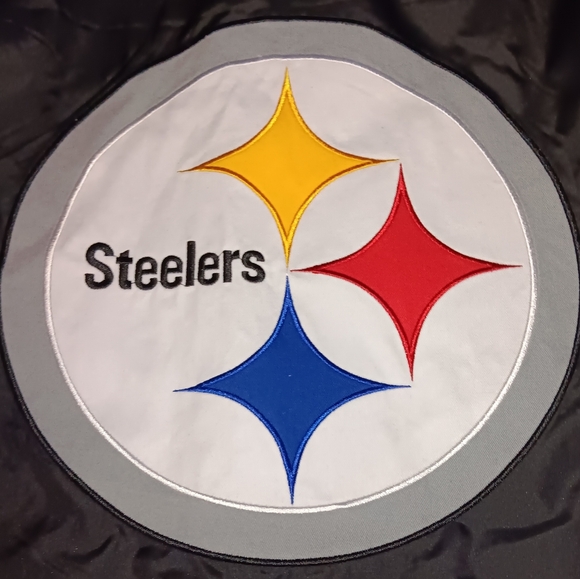 Reversible Pittsburgh Steelers Jacket Hoodie NFL Football Varsity - Picture 5 of 10